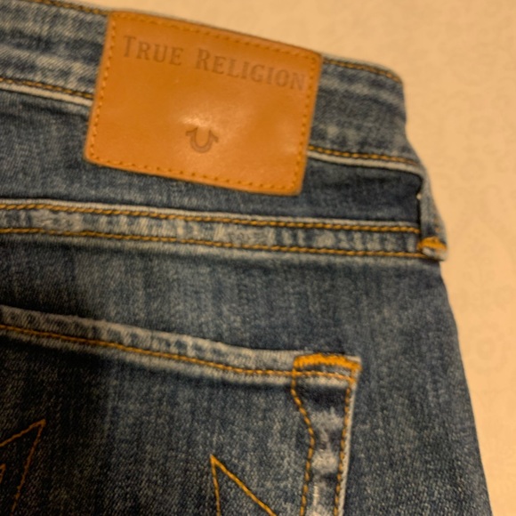 Women’s size 26 Mid rise True religion, bought them cut up  . Love them. - Picture 2 of 14